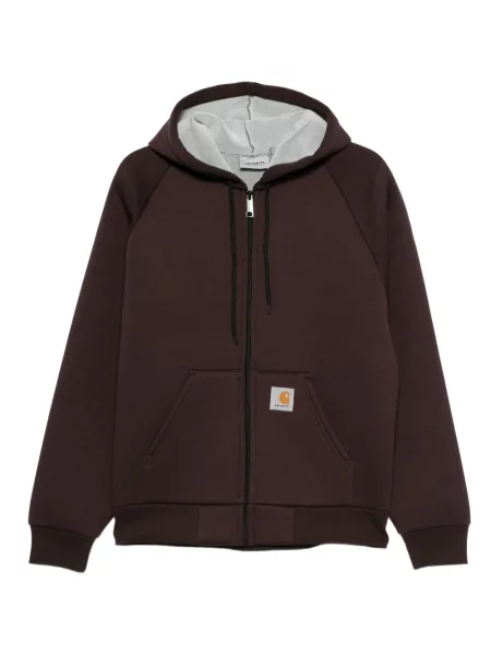 Geacă Carhartt Wip cu glugă maro