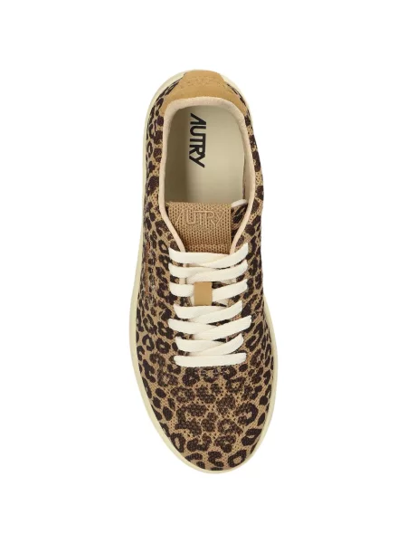 Sneakerși Autry cu imagine cu model leopard maro