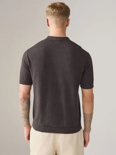 Next Pulover amestecat / maro bej