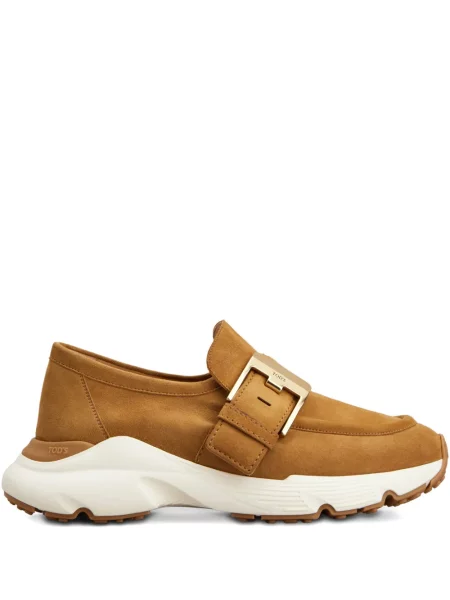 Sneakerși Tod's cu cataramă maro