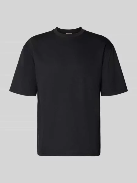 T-shirt o pudełkowym kroju z mieszanki bawełny model ‘CASPIAN AIRFLEX BOXY’ Only & Sons czarna