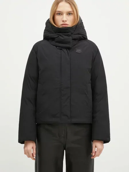 Пухова куртка Maison Kitsuné Puffer зимова чорний