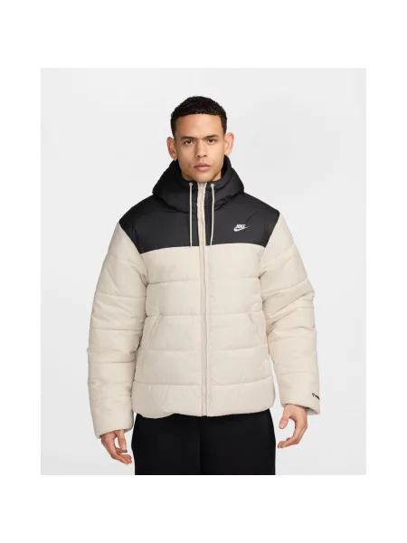 Kurtka z kapturem Nike Sportswear PrimaLoft Therma-FIT czarny beżowy S biała