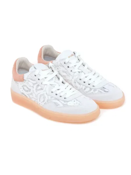 Sneakersy Barracuda skórzane białe