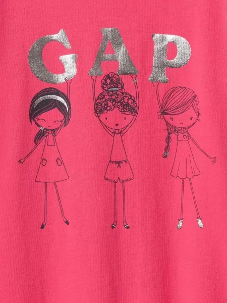 Tricou copii Gap roz