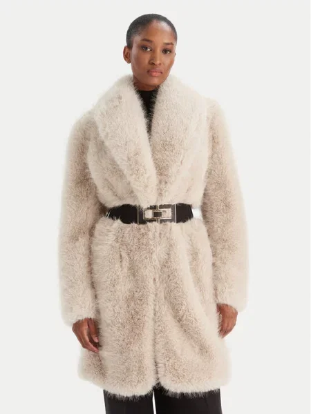 Krzneni plašč Yes London bež