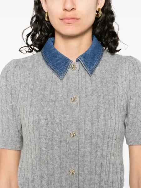 Cardigan Sandro de lână gri