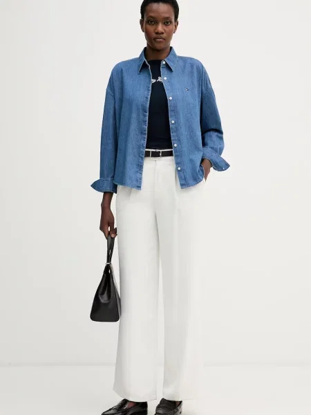 Tommy Hilfiger srajca denim modra