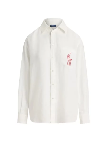 Cămașă Polo Ralph Lauren de in alb