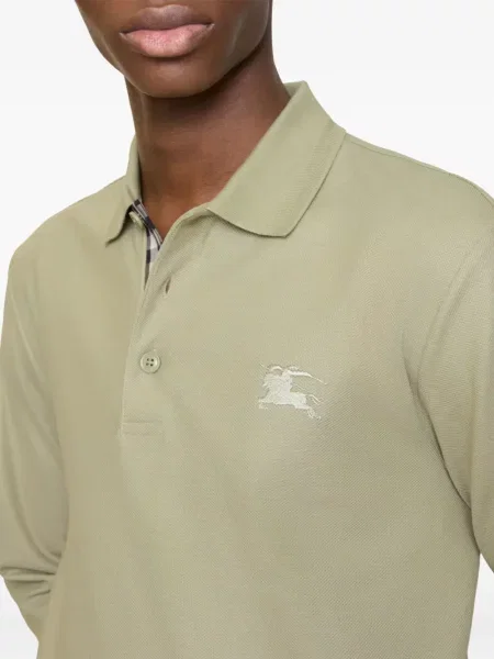 Μακρυμάνικο μακρύς polo Burberry πράσινο