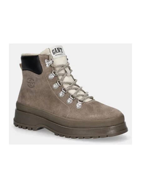 Buty do kostki Gant skórzane brązowe
