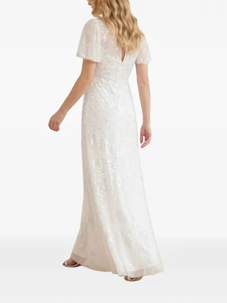 Rochie Needle & Thread cu paiete alb