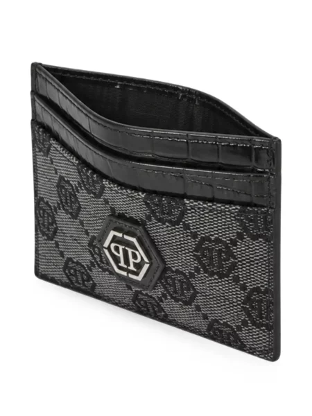 Portofel Philipp Plein din jacard negru