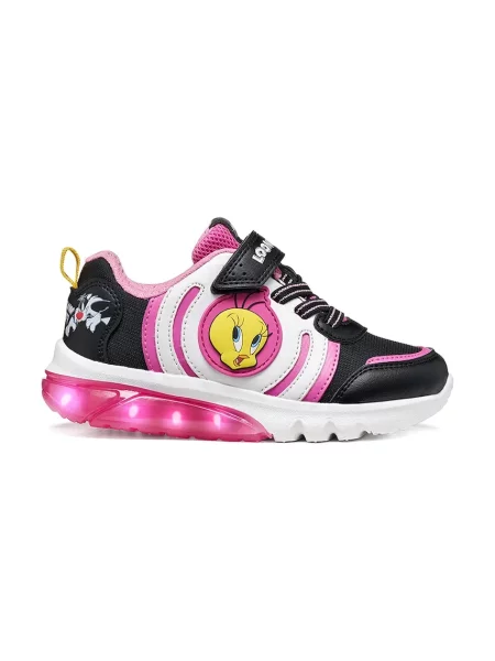 Geox CIBERDRON Looney Tunes sneakers detské čierna