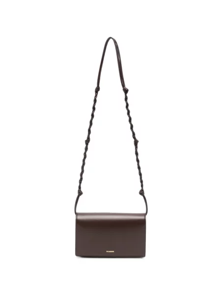 Geantă Jil Sander din piele maro
