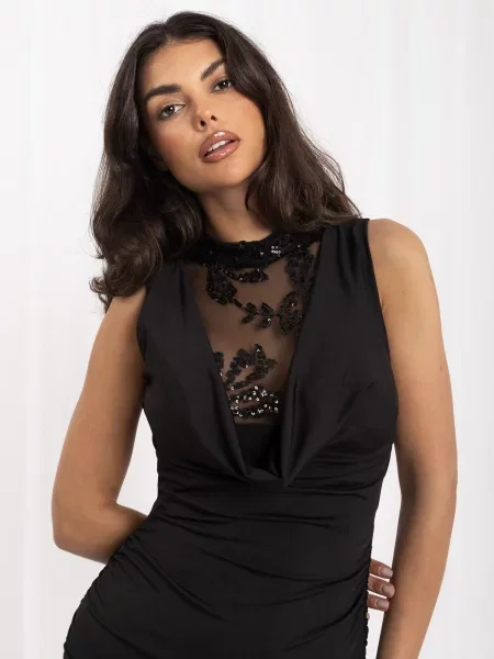 Mini haljina Italy Moda crna