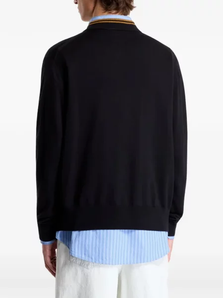 Cardigan Fred Perry cu broderie negru