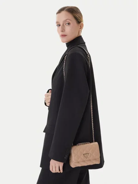 Guess Torebka Giully II Mini beżowy