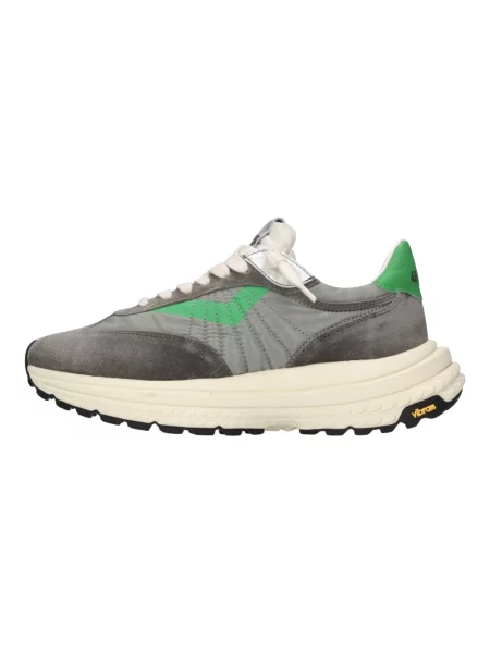 Sneakersy 4b12 skórzane szare