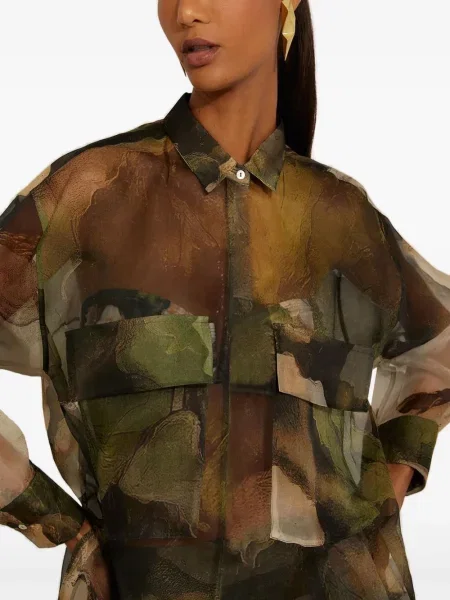 Koszula Lenny Niemeyer w kamuflażu zielona