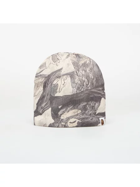 Pletena kapa s šiltom A Bathing Ape® bela