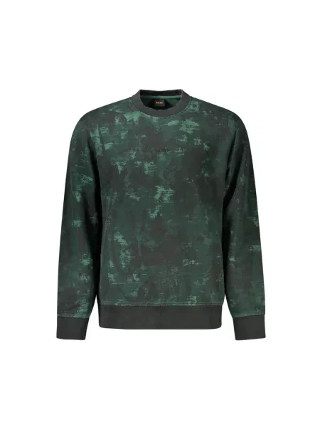 Wielobarwność bluza Hugo Boss elegancka zielona