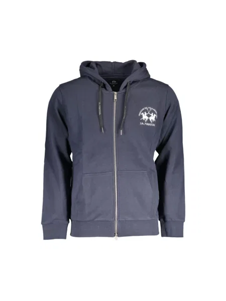 Bluza z kapturem La Martina z kapturem niebieska