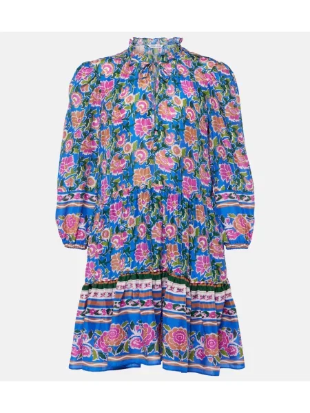 Rochie Veronica Beard de mătase cu model floral