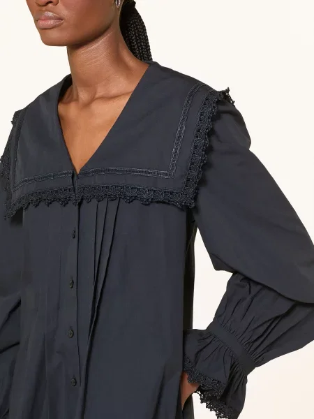 Barbour Šaty S Krajkou tmavě modrá