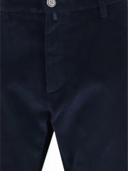 Pantaloni Jacob Cohën de catifea cord albastru