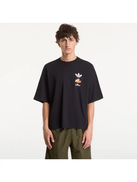 Tricou adidas Blinky Graphic Oversized T-shirt Black XL negru