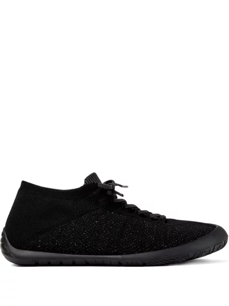 Sneakerși Camper cu șireturi tricotate negru