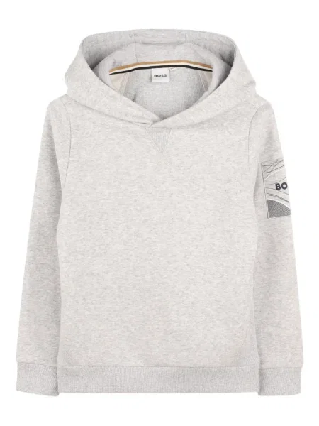 Bluza z kapturem dziecięca Bosswear szara