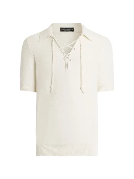 Polo Dolce & Gabbana cu șireturi din dantelă