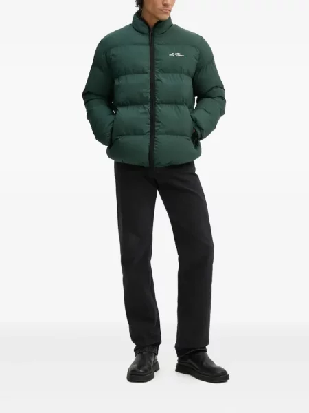 Geacă Les Deux cu broderie verde