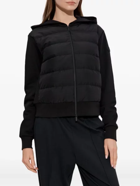 Geacă Moncler cu glugă negru