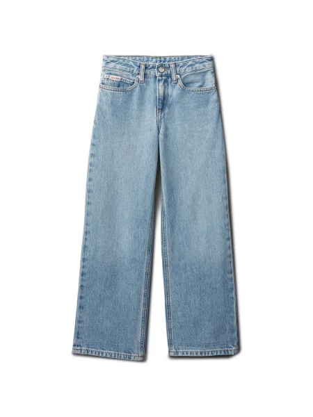 Široké džínsy Calvin Klein Jeans sivá