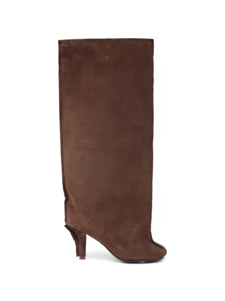 Botine Mm6 Maison Margiela din piele de căprioară maro