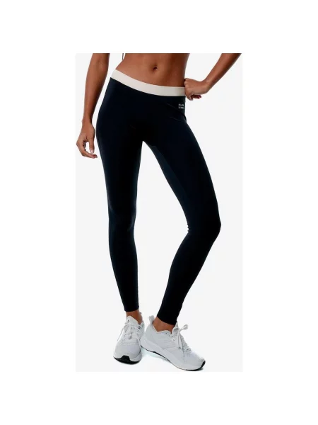 Legginsy długie Black Limba Nova czarno-białe S białe