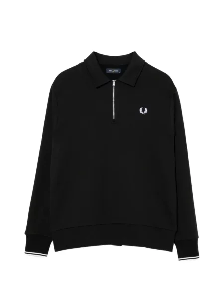 Hanorac Fred Perry cu broderie negru