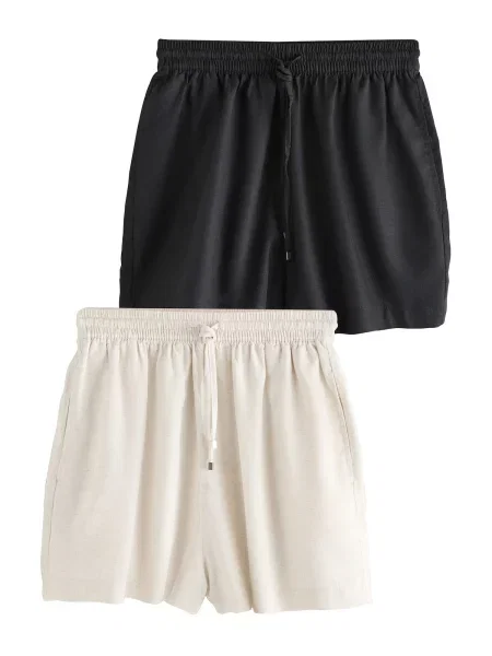 Next Pantaloni ecru negru