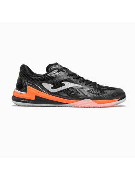 Încălțăminte de fotbal pentru bărbați Joma Regate Carbon Indoor black negru
