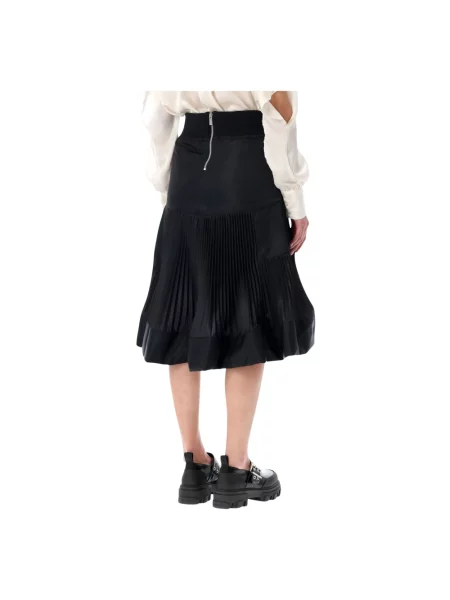 Spódnica midi Sacai czarna