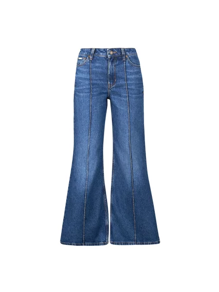 Kavbojke na zvonec Guess z visokim pasom modra