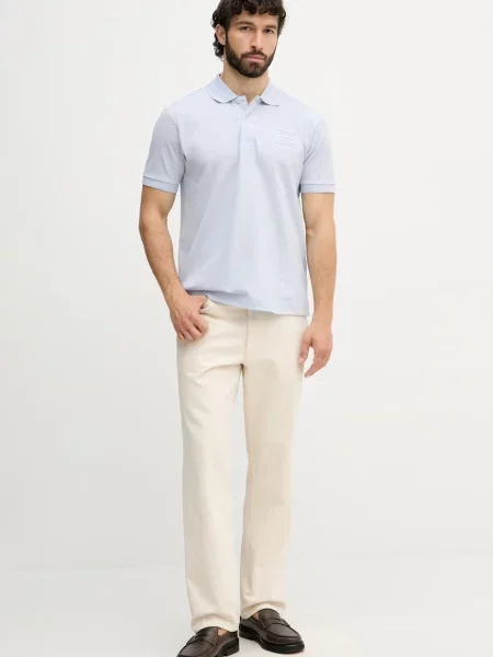 Tricou polo Lacoste albastru