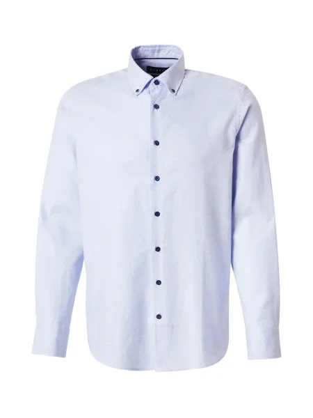 Bugatti Cămașă albastru deschis alb