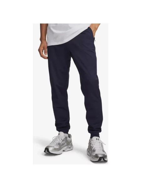 Długie spodnie Under Armour Sportsyle Tricot granatowy XS niebieskie