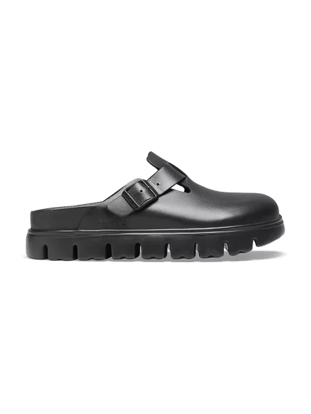 Birkenstock De piele mules încălțăminte Boston | Birkenstock x Papillio negru