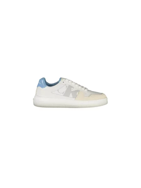 Lniane trampki Calvin Klein białe