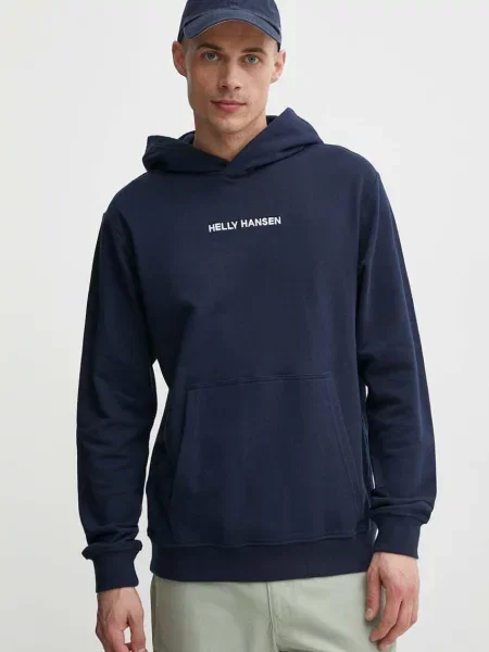 Geacă Helly Hansen cu glugă albastru